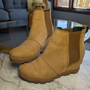 Sorel - Women's leather wedge boots, size 8